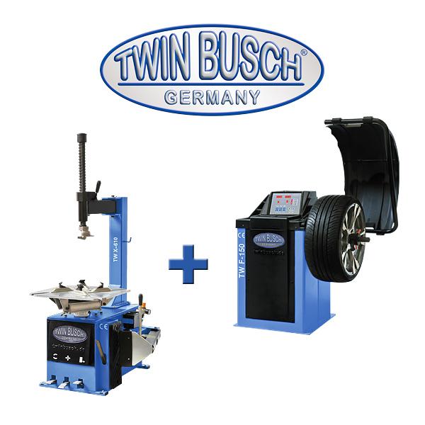 Twin Busch TWF150-TWX610: Set - Reifenmontagemaschine TWX-610 + Reifenwuchtmaschine TWF-150
